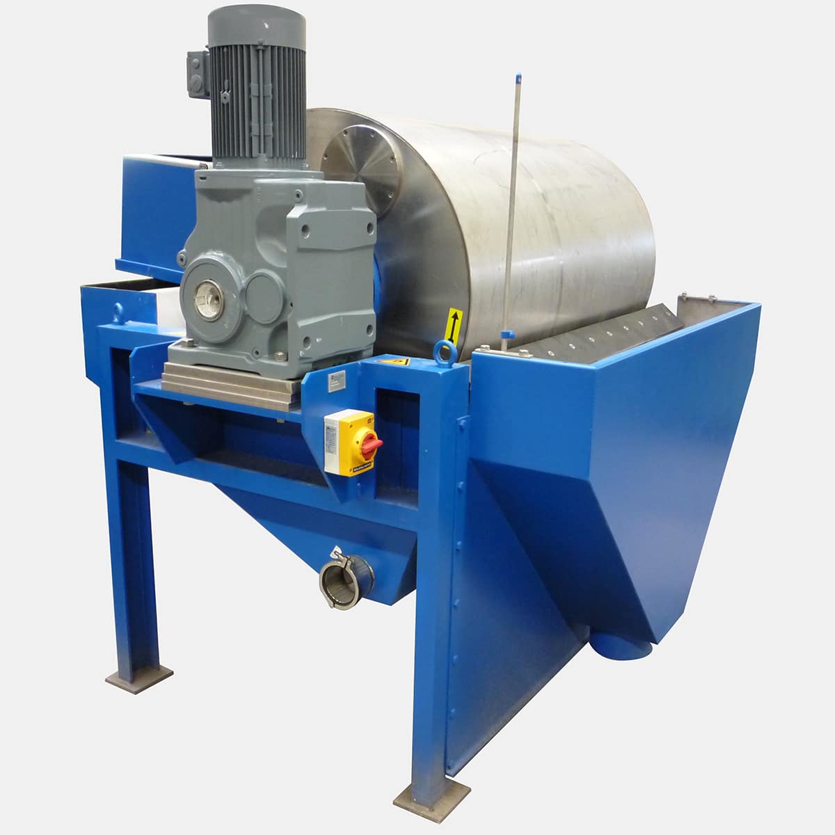 WETDRUM SEPARATOR, recycling solutions for iron removal in sand and soil processing